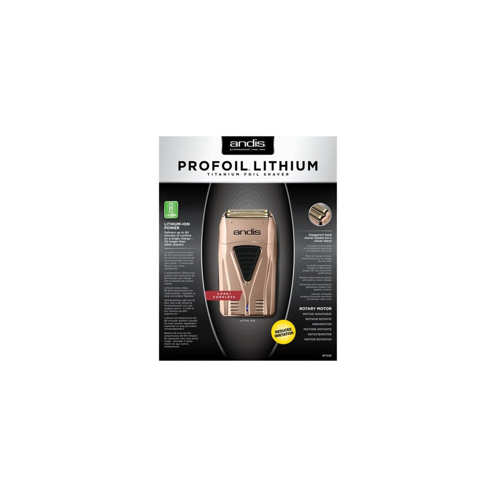 Andis Afeitadora Shaver Profoil Lithium Titanium 17225 Ts-1 image number 2.0